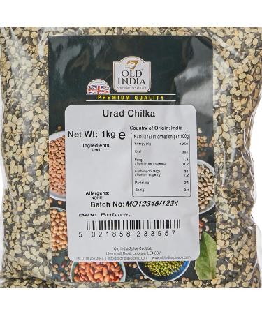 Old India Urad Chilka 1kg - Premium Quality Black Lentils for Authentic Indian Cooking - Buy Online on SooperMarket.com