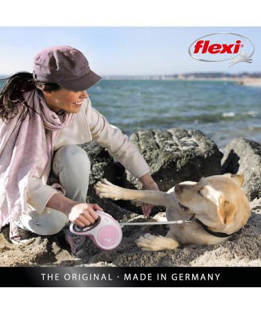Shop Flexi Dog Leash - Extendable with Soft Handle | 3m 5m 8m | Perfect for Small Dogs (8-20kg) - Pink Rose - Buy Online on SooperMarket.com