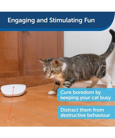 PetSafe Laser Tail Automatic Laser Light Interactive Playtime For Cats Moving Cat Toy White - Buy Online on SooperMarket.com