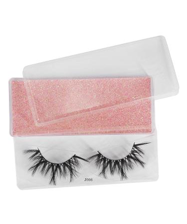 Bodermincer 10 Pairs 3D Faux Mink Hair False Eyelashes - Natural Soft Cruelty-Free Wispies & Fluffies (J006) - International Shipping Available - Buy Online on SooperMarket.com