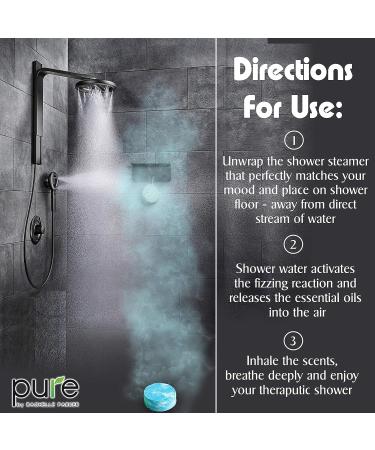 Aromatherapy Shower Steamers Gift Set - 12 Therapeutic Shower Bombs with Essential Oils | Long Lasting Vapor Tablets for Home Spa Therapy - Buy Online on SooperMarket.com