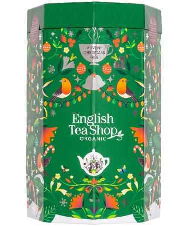 English Tea Shop Organic Advent Calendar Tree - 25 Pyramid Tea Bags