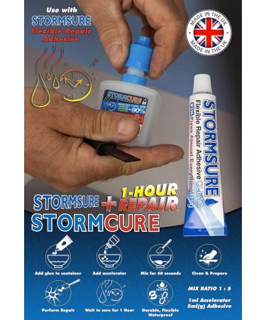 Wellington Boot Repair Kit XL 15g Accelerated - Industrial Strength glue Sole Repair Heel Repair Boot Repair - PU Adhesive Waterproof Permanent Durable Flexible Transparent with Accelerator - Buy Online on SooperMarket.com