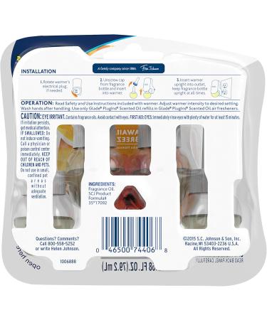 Glade Plugins Scented Oil Air Freshener Hawaiian Breeze 4 count 2.68 Fluid Ounce - Buy Online on SooperMarket.com