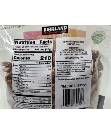 Premium Kirkland Signature Organic Pecans - Fresh and Nutritious - Buy Online on SooperMarket.com