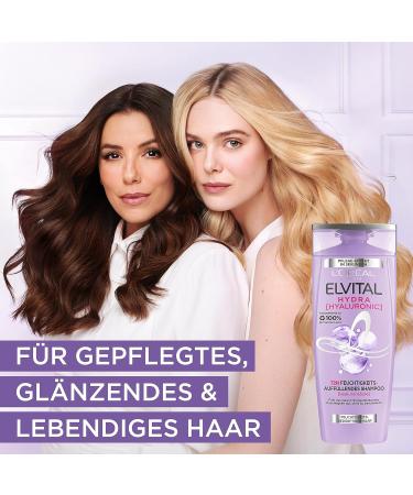 L'Or al Paris Elvital Moisturizing Shampoo XL 700ml - Hydrating Formula for Shiny Healthy Hair with Hyaluronic Acid - Buy Online on SooperMarket.com