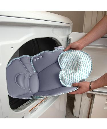 Summer Pure Support In-Sink Bather - Compression-Molded Foam Baby Bath Cushion for Newborns - Adjustable and Anti-Slip Grips - Teal Waves - Buy Online on SooperMarket.com