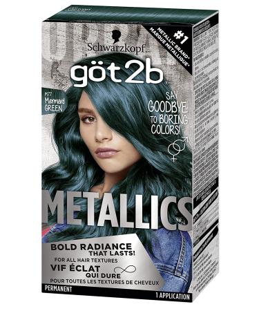 Got2b Metallics M77 Mermaid Green Permanent Hair Color - Vibrant, Long-lasting Dye - Buy Online on SooperMarket.com