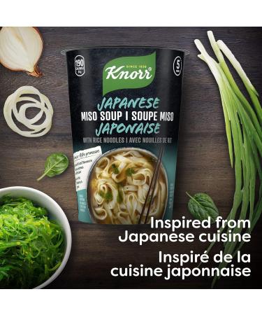 Knorr Rice Noodle Cup for a Light Soup Meal or Snack Ready in 5 mins Japanese Miso Low Fat Vegetarian and no Artificial Flavours Count of 8 (56g 8 448g) Miso 56 g (Pack of 8) - Buy Online on SooperMarket.com
