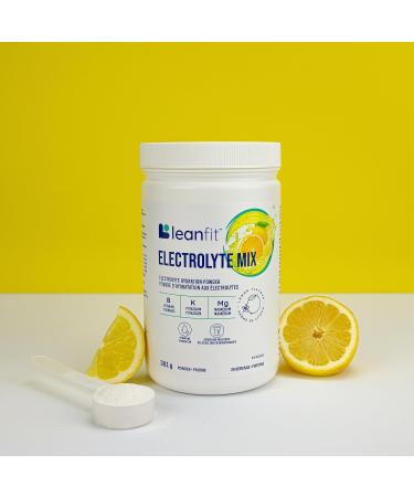 LEANFIT ELECTROLYTE MIX Citrus Lemon Electrolyte Hydration Powder Drink Mix Non GMO Vegan Gluten-Free 30 servings 381g tub - Buy Online on SooperMarket.com