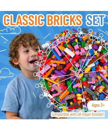 Strictly Briks Classic Building Starter Kit - 672 Vibrant Briks | 100% Compatible with Major Brands | International Shipping Available - Buy Online on SooperMarket.com
