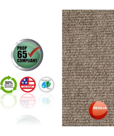 Resilia Rounded Commode Potty Training Mats - Super-Absorbent 2-Pack Universal Bathroom Protector Pads for Kids, Tan - Buy Online on SooperMarket.com