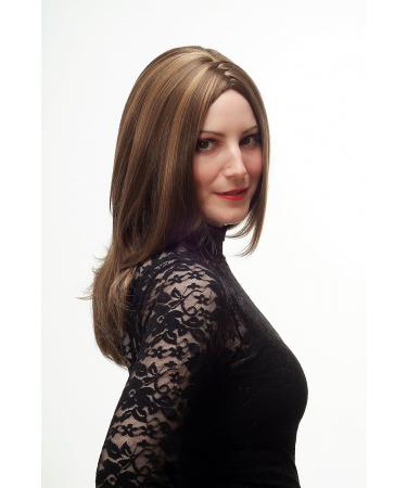 WIG ME UP 3411-12H124 Ladies Wig - Cheeky Brown Blonde Streaked Long Straight Middle Parting | International Shipping Available - Buy Online on SooperMarket.com