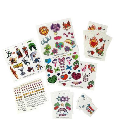 Savvi Mega Value Temporary Tattoo Kit - 625 Fake Tattoos for Kids of All Ages - Buy Online on SooperMarket.com