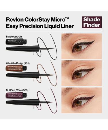 REVLON ColorStay Micro Easy Precision Liquid Liner 301 Blackout - Long-Lasting Formula for Bold Black Lines - Buy Online on SooperMarket.com