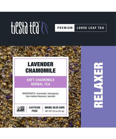 Tiesta Tea Lavender Chamomile - Herbal Loose Leaf Tea, 0.9 oz, Caffeine-Free, Stress Relief, 25 Cups - Buy Online on SooperMarket.com