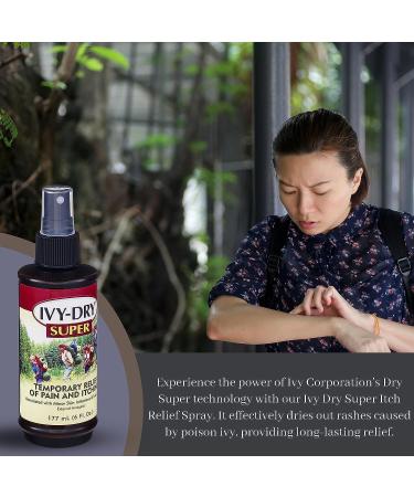 Ivy Corporation Dry Itch Relief Spray - Fast-Acting Relief from Poison Ivy Itching - 6 Fl Oz + Bonus Key Chain - Buy Online on SooperMarket.com