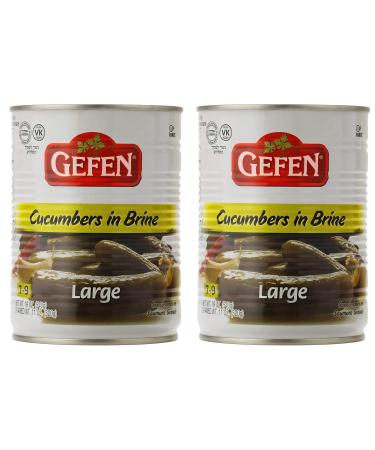 Gefen, Large Pickled Cucumber in Brine, 19oz (2 Pack)