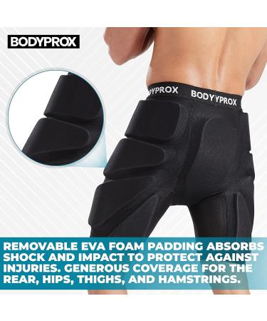 Bodyprox Padded Protective Shorts for Snowboarding Skating & Skiing | 3D Protection for Hips Buttocks & Tailbone - XS Size - Buy Online on SooperMarket.com