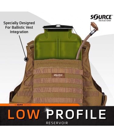Source Tactical ILPS 3L Low Profile Widepac Bladder with High-Flow Valve - Leakproof Closure - UTA Rapid Refill Adaptor - 100oz - Buy Online on SooperMarket.com