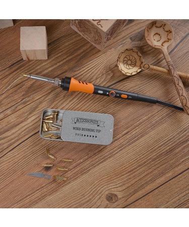 72 pcs Wood Burning Kit with Adjustable Temperature | Pyrography Pen for DIY Crafts | Wood Burner Tools Set for Adults & Beginners - Buy Online on SooperMarket.com