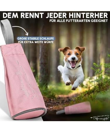 Ostfriesenpfoten Durable Dog Food Bag Enno - Washable No Metal Eyelets Old Pink Size S | Perfect for All Breeds | Includes Agility Training eBook - Buy Online on SooperMarket.com