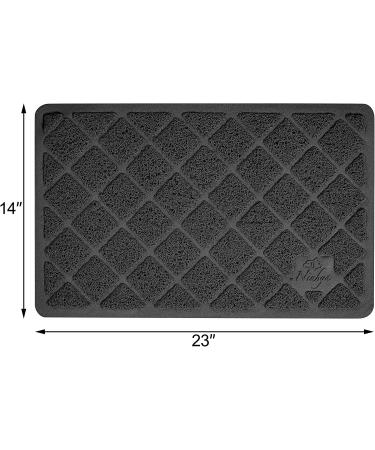 Niubya Premium Cat Litter Mat - Non-slip Waterproof Backing, Soft on Paws, Easy to Clean - Small 23x14 Black - Buy Online on SooperMarket.com