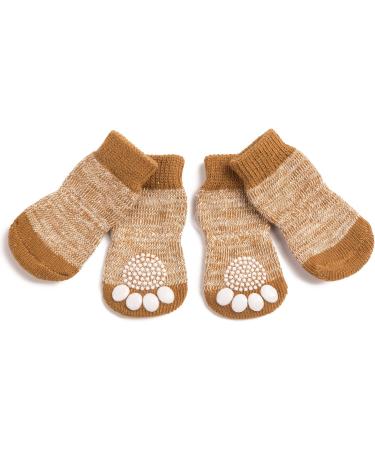 Pet Heroic 8 Sizes Anti-Slip Dog Socks Cat Socks Dog Cat Paw Protector With Rubber Reinforcement Traction Control for Indoor Wear Fit Extra Small to Extra Large Dogs Cats Yellow mode S - Buy Online on SooperMarket.com