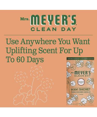 Mrs. Meyer's Geranium Air Freshener Sachets - Pack of 3 for Locker, Car, Closet, Gym Bag - Buy Online on SooperMarket.com