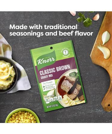 Knorr Classic Brown Gravy Mix No Artificial Flavors, No Added MSG - 1.2 oz (Pack of 24) - Buy Online on SooperMarket.com