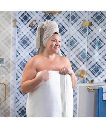 Aston & Arden Aegean Striped Turkish Hand Towels - Set of 4, 600 GSM, Eco-Friendly Cotton Blend, Weathered Grey - Buy Online on SooperMarket.com