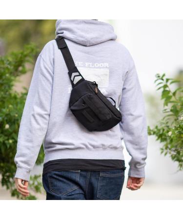 BOMENCE Small Bike Handlebar Pocket - 2-in-1 Sustainable Belt & Hip Pocket Made from Recycled PET (Black) - Buy Online on SooperMarket.com