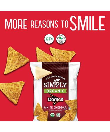 Simply Doritos White Cheddar - 0.875 Ounce (Pack of 36) | Snack & Enjoy! - Buy Online on SooperMarket.com
