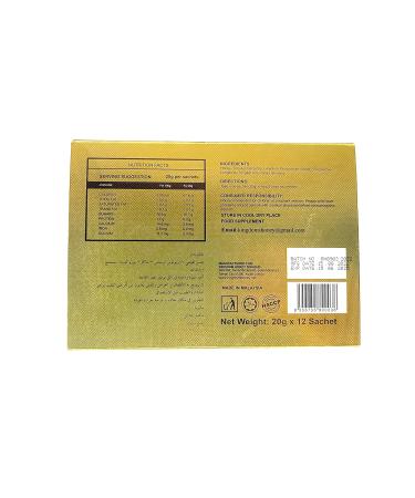 Organic Pure Honey with R-Jelly Bee Pollen Sachets - Pack of 12 | High-Quality Natural Sweetener - Buy Online on SooperMarket.com