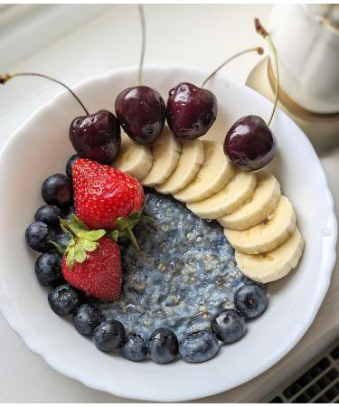 Better Food Mood Blue Matcha Blue Flower Powder 25g | No Artificial Colours | Sundried Blue Flowers Rich in Antioxidants | Use in Oatmeal Cakes - Buy Online on SooperMarket.com