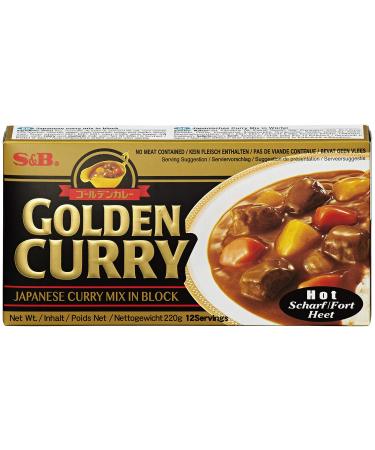 S&B Golden Curry Scharf-Japanese spice mix for the preparation of curry dishes-1 x 220 g Golden Curry sharp 220 g (1 Pack)
