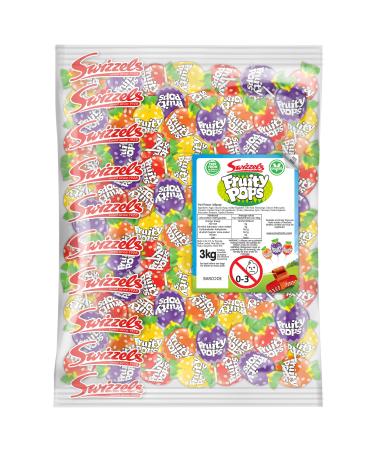 Swizzels Fruity Pops Lollies Bag 3 kg Bulk Sweets single