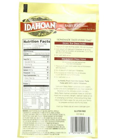 Idahoan Baby Reds Mashed Potatoes - Pack of 10 (4.1 Ounce) - Buy Online on SooperMarket.com