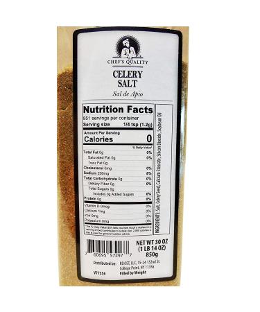 Chef's Quality Celery Salt 30oz - Premium Seasoning Blend for Gourmet Cooking - Buy Online on SooperMarket.com
