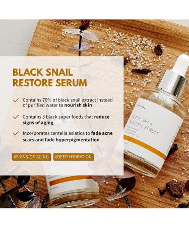 iUNIK Facial Serum Trio: Tea Tree Relief, Propolis Vitamin Synergy, Black Snail Restore - 1.71 Fl Oz Each - Buy Online on SooperMarket.com
