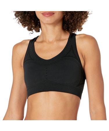 Hanes Women's Seamless Racerback Sports Bra Medium Ebony