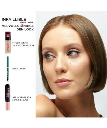 L'Or al Paris Waterproof Gel Eyeliner with Sponge - 36H Infaillible Blue Jersey - Perfect for Smokey Eyes 1g - Buy Online on SooperMarket.com