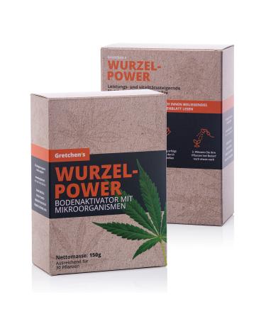 Gretchen - root power organic microorganisms 150 g pack (powder) - floor activator for healing herbal & spice plants of course organically & vegan - plant fertilizer for maximum plant vitality root power - 150 g