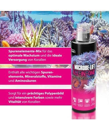 Microbe Lift All-in-One 473ml - Complete Coral Solution for Seawater Aquariums | Promotes Growth Colors & Vital Trace Elements | Multi-Colored - Buy Online on SooperMarket.com