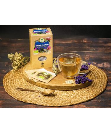 Immunity Organic herbal Tea/Cold and Flu/BIO (25 x 2 g) - DARY NATURY - Buy Online on SooperMarket.com
