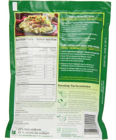 Knorr Sidekicks Creamy Garlic Raffaello Pasta Side Dish - Buy Online on SooperMarket.com