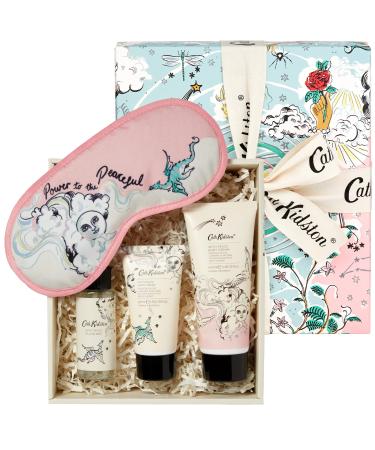 Cath Kidston Celestial Gift of Sleep Set | 100ml Body cream 50ml Hand Cream Pillow Mist & Sleep Mask | Essential Oils | Cruelty Free & Vegan Friendly