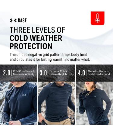 Under Armour Men's Packaged Base 3.0 Leggings Black/Pitch Gray - Size Large - Buy Online on SooperMarket.com