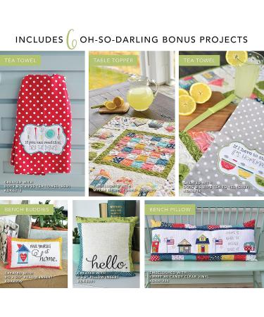 Kimberbell Make Yourself At Home Quilt Machine Embroidery CD & Book - 44x60 Size with Bonus Projects, Hoops Included - KD805 - Buy Online on SooperMarket.com