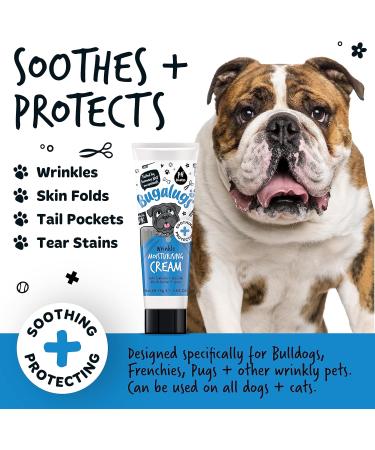 BUGALUGS Wrinkle paste for Bulldogs French Bulldogs wrinkly dogs & cats. For itchy wrinkle folds tear stains & tail pockets anti-itch & itchy dog skin relief. Great itch remedies for dogs 75g - Buy Online on SooperMarket.com